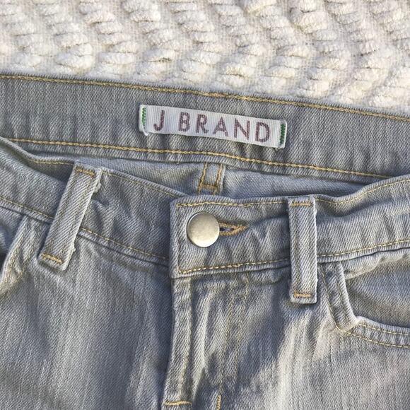 J Brand Gray Straight-Leg Low-Rise Jeans Size 26 - Picture 3 of 4